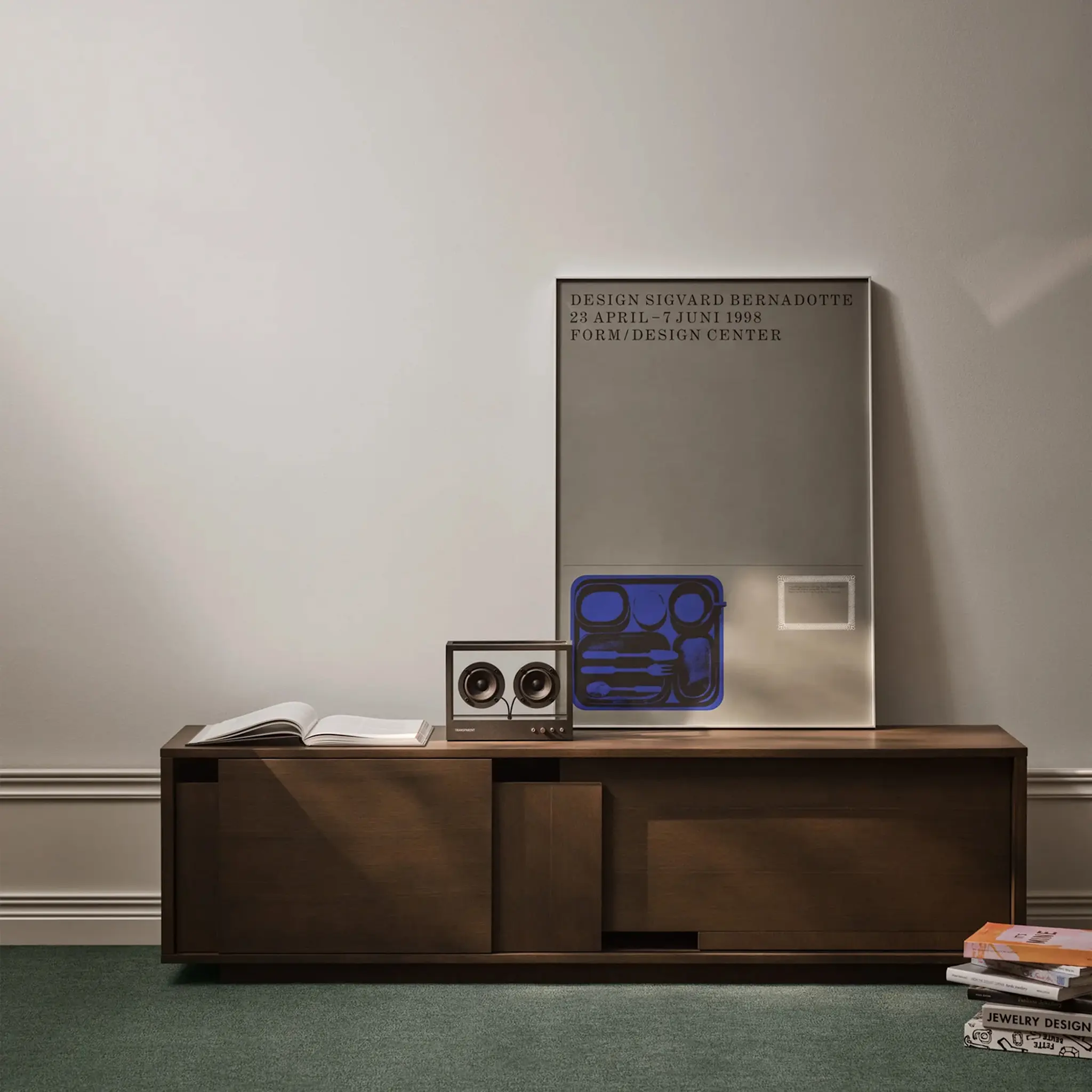 Layer Sideboard  180 cm  Low Dark Oak