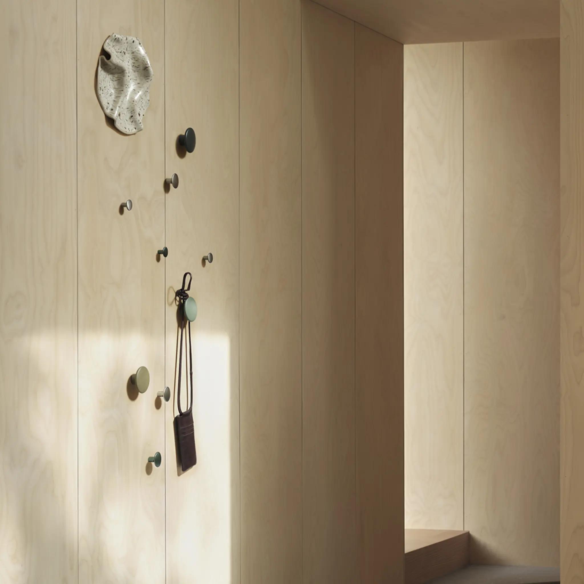 The Dots Metal Coat Hooks Small, Black