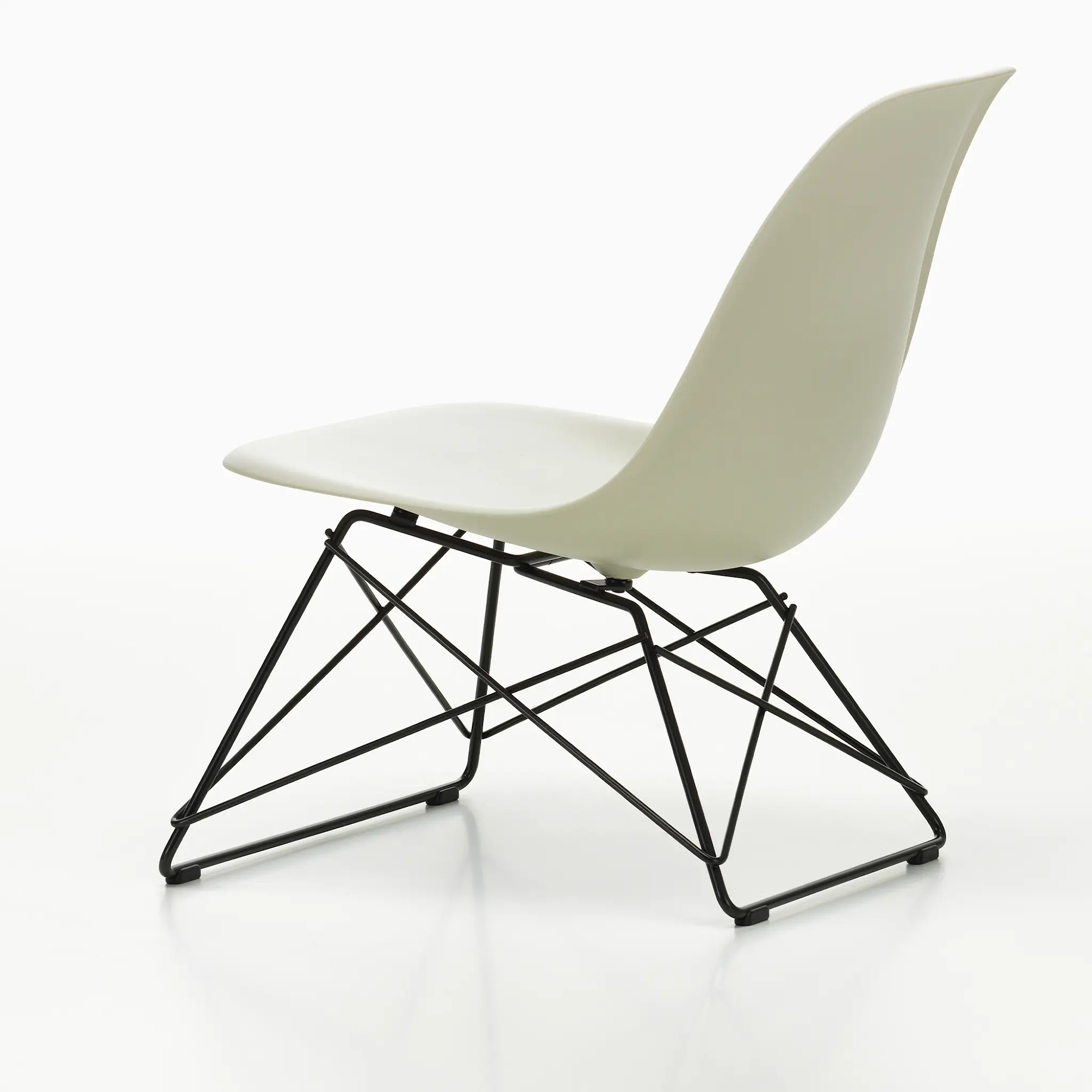 Eames RE Plastic Side Chair LSR stol Hvit