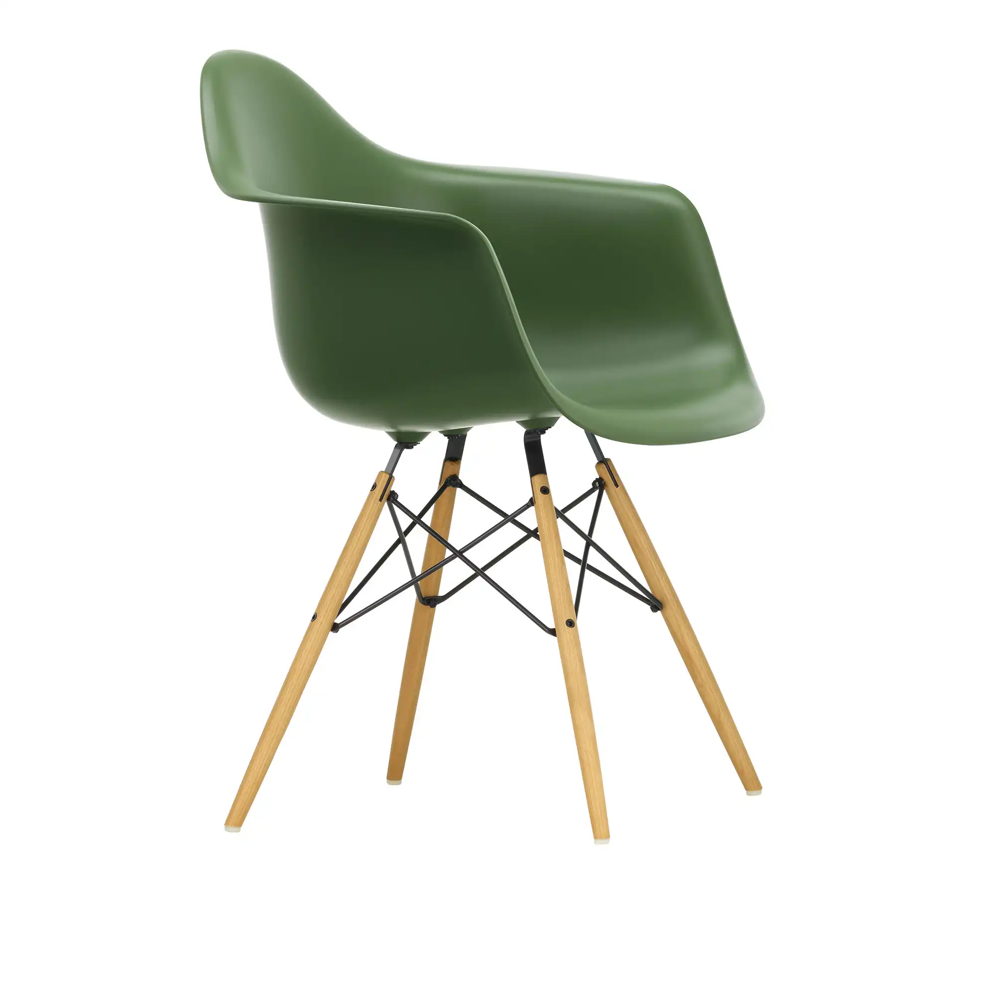 Eames Plastic Armchair DAW - 48 Forest - Ash Honey Tone